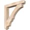 Ekena Millwork Balboa Arts and Crafts Smooth Bracket w/ Offset Brace, Douglas Fir, 7 1/2"W x 48"D x 48"H BKT0806X48X48BOA03SDF - alternate 1